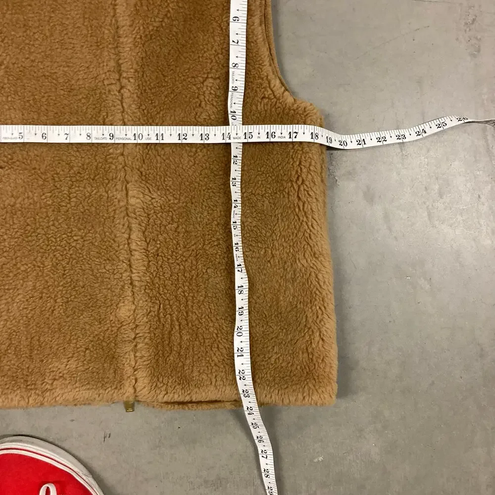 y2k j.crew fleece zip up jacket vest